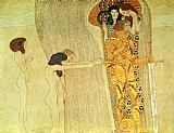 Gustav Klimt Canvas Paintings - The Beethoven Frieze